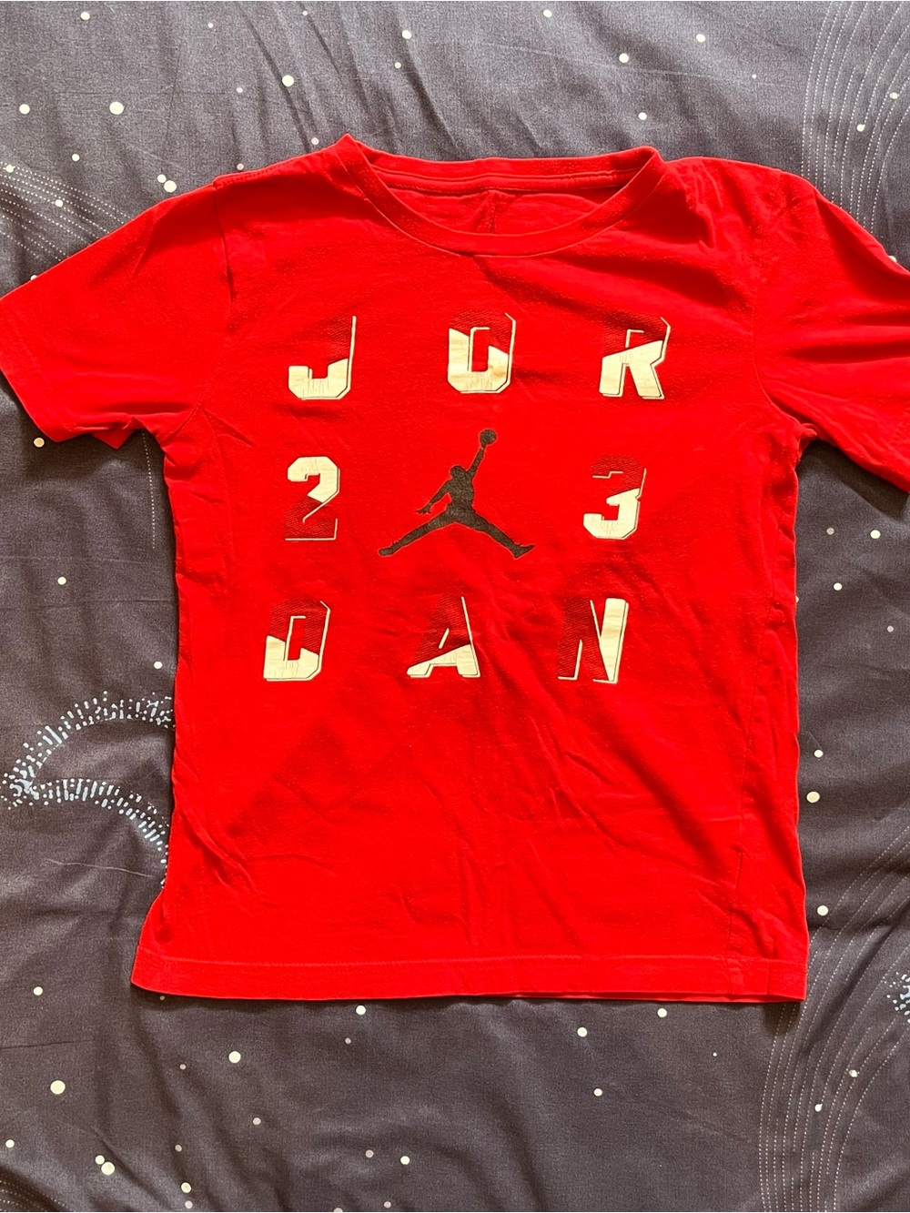 Girls Sz M Jordan Red Short-Sleeve Graphic Tee